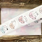 【6柄全48個⭐️】サンキューラッピングシール⭐️猫ちゃんキッズハンドメイド⭐️クリスマスにも♡
