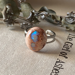 雪の華❄️💙✨カンテラオパールのリング🦋