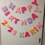 お誕生日フェルトガーランド☆専用ページ