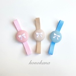 刺繍リボンのゴムバンド