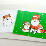 シェットランドシープドッククリスマスポストカード2枚セット