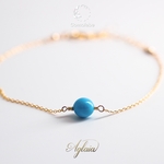 〔再再々販&ストーンサイズ変更〕SleepingBeautyターコイズ（トルコ石）ChainBracelet