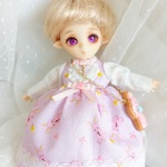 オビツ11　ピンクうさぎのワンピース②