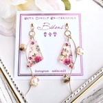 【人気】華やかなゆらゆらレジンピアス No.8