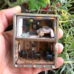 2階建ての小さいおうち/miniドールハウスオブジェ/-268【kiyom】