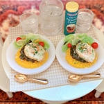 ミニチュア　フェイクフード  キーマカレープレート