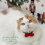 パール付き✨クリスマスチョーカー🎄　🎀赤リボン🎀