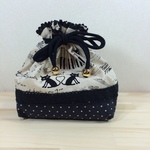 お弁当袋・黒猫