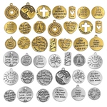 英字プレートチャーム カン付き タグ メダル 英語 アクセサリーパーツ アクセサリートップ ハンドメイド 手芸