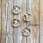 再販【miniビーズ】mini art cat paint beads#オッドアイ
