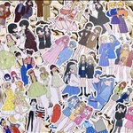 フレークシール 女の子 友達 双子