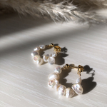 パールフープ【ピアス】／金属アレルギー対応