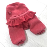 オーダーで♪フリルリボントップス＊パウダーニット杢赤orブラック