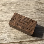 ブラックホール ナチュラルver. [ウォルナット仕様] - black hole Natural ver. - [ラバースタンプ]【wood+orange × tutty design】