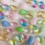 【20個】しずく型ガラスビーズ　ミックス
