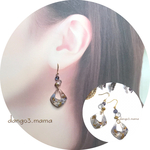 640円☆菱形レジンのピアス/イヤリング