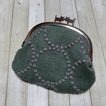 ＊数量限定＊ねこ口金【tambourine×dot diamond】ぺたんこがま口ポーチ