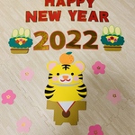 お正月の壁面飾り