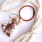 インド刺繍のタッセルヘアゴム