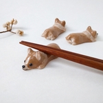 尻尾ありコーギーの箸置き（茶色）