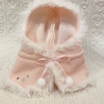 うさぎ♡クリスマスふわふわマント・ピンク