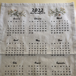 2022 ファブリックカレンダー　