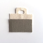 a様ご予約「bicolor tote M」 kinari×gray 