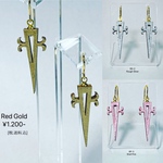 ピアス　矢デザイン　ウッドチャーム　ハンドメイド