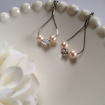 シルバーピンク♢フラワーピアス