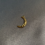  チタン鋼金メッキ　３D月【20*12mm】1点