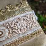 インド刺繍リボン２way巾着バッグ(141)