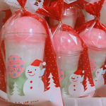 クリスマス限定❣️３色カップ綿菓子  雪だるま10個セット