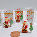 クリスマスくまちゃん　ケース入り　ミニチュア　ハンドメイド