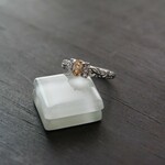 インペリアルトパーズ　サイドCZラインフィリグリーリング　SILVER925