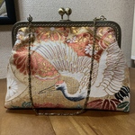 帯リメイクのがま口バッグ  (ousuke-1様専用）