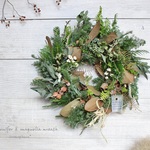 ＊ご予約専用ページ＊　針葉樹とタイサンボクのグリーンリース　2021Christmas wreath　ドライフラワーリース　