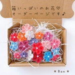 【受注製作】お花ヘアゴム ♡いろんな素材のミックス♡からまないゴム　ベビー　キッズ