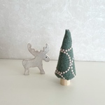 【受注製作】ミナペルホネン　タンバリンのクリスマスツリー　スモールサイズ　グリーン