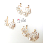 再販！ダブルパールフレーム♡pierce・earring