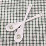 スプーン　白（クローバー☘）
