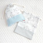 サメ♡ストライプきんちゃく（M）