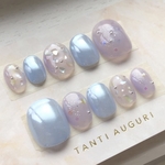 ぴかぴか（青）　ネイルチップ
