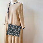 サコッシュ *⚮* tambourine green&beige *⚮*