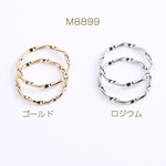 M8899-G 18個 コネクターパーツ ツイストフープ 1.6×20mm 3X（6ヶ）