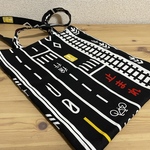 トートバッグ　道路柄　