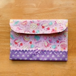 【so様ご予約品】★連絡袋17×23サイズ＊パステルスイーツが可愛い☆パープル★