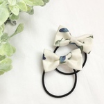  現品のみ　リバティのminiリボンヘアゴム　フローティングフローラ 
