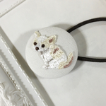 〈再販10〉【チワワスタイル掲載作品】うちの子チワワくるみヘアゴム 