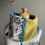 🌟capella🌟 ☆*:.｡. 冬支度.｡.:*☆ くるくる表情が変わるスヌードネックウォーマー　猫好きなあなたへ　