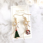 フラワーパール クリスマスver.《ピアス/イヤリング》